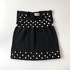 Popcorn Dress, Black × Natural popcorns