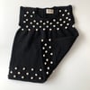 Popcorn Dress, Black × Natural popcorns