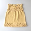 Popcorn Dress, Canary × Rainbow popcorns