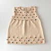 Popcorn Dress, Natural × Rainbow popcorns