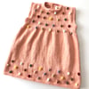 Popcorn Dress, Papaya × Rainbow popcorns