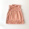 Popcorn Dress, Papaya × Rainbow popcorns