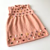 Popcorn Dress, Papaya × Rainbow popcorns