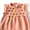 Popcorn Dress, Papaya × Rainbow popcorns