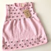 Popcorn Dress, Pastel pink × Pigeon popcorns
