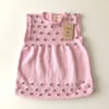 Popcorn Dress, Pastel pink × Pigeon popcorns