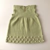 Popcorn Dress, Pistachio × Powder pink popcorns