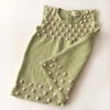 Popcorn Dress, Pistachio × Powder pink popcorns