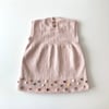 Popcorn Dress, Powder pink × Rainbow popcorns