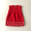 Popcorn Dress, Red Apple × Snow popcorns
