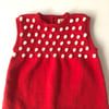 Popcorn Dress, Red Apple × Snow popcorns