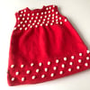 Popcorn Dress, Red Apple × Snow popcorns
