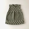 Popcorn Dress, Sage+tea garden