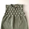 Popcorn Dress, Sage+tea garden