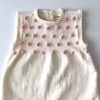 Popcorn Dress, Snow × Candy pink popcorns