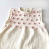 Popcorn Dress, Snow × Candy pink popcorns