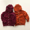 Popcorn Hoodie Cardigan, Cinnamon