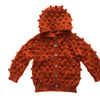 Popcorn Hoodie Cardigan, Cinnamon