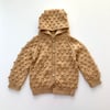 Popcorn Hoodie Cardigan, Honey