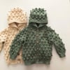 Popcorn Hoodie Cardigan, Mint