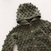 Popcorn Hoodie Cardigan, Sage