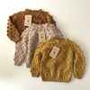 Popcorn Sweater, Beige