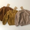 Popcorn Sweater, Beige