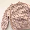 Popcorn Sweater, Powderpink