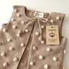 Popcorn Vest, beige + natural