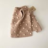 Popcorn Vest, clay+natural