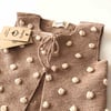 Popcorn Vest, clay+natural