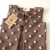 Popcorn Vest, Mink × beige popcorns