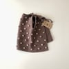 Popcorn Vest, Mink × beige popcorns
