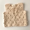 Popcorn Vest, Natural × Natural popcorns