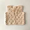 Popcorn Vest, Natural × Natural popcorns