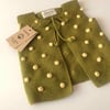 Popcorn Vest, olive+canary