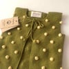 Popcorn Vest, olive+canary