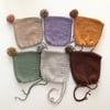 Rainbow Pompom Bonnet, Custom Color