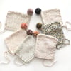 Rainbow Pompom Bonnet,  Exclusive Confetti - Custom Color