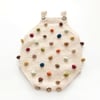 Rainbow Popcorn Romper, Custom Color