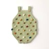Rainbow Popcorn Romper, Pistachio