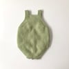Rainbow Popcorn Romper, Pistachio