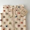Rainbow Popcorn Vest & Beanie Set, Natural