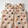 Rainbow Popcorn Vest, Natural