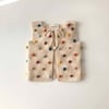 Rainbow Popcorn Vest, Natural