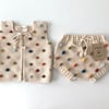 Rainbow Popcorn Vest, Natural