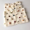 Rainbow Popcorn Vest, Snow