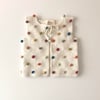 Rainbow Popcorn Vest, Snow