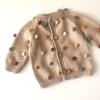 Rainbowpopcorn Cardigan, Beige