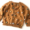 Rainbowpopcorn Cardigan, Biscuit
